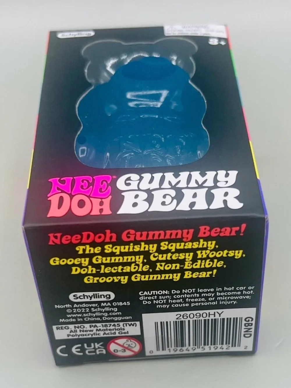 Authentic NEEDOH Gummy Bear Squishy Toy 💙 BLUE ~ Berry Blast! 🫐 NEW in BOX
